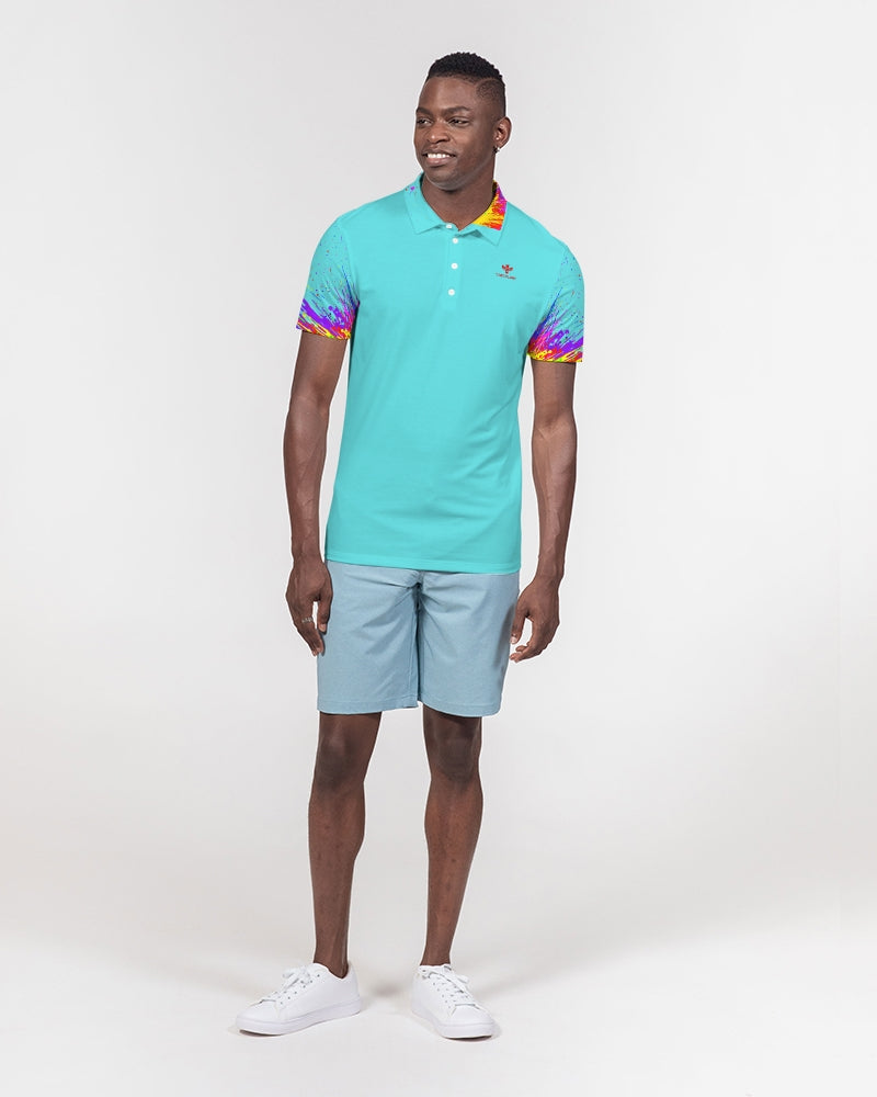Painted Water Men's Slim Fit Short Sleeve Polo
