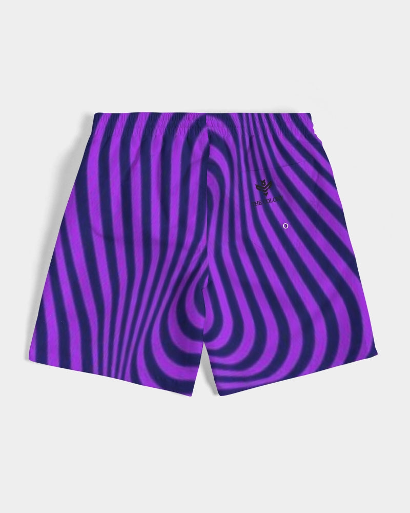 Purple Maze Men's Swim Trunk