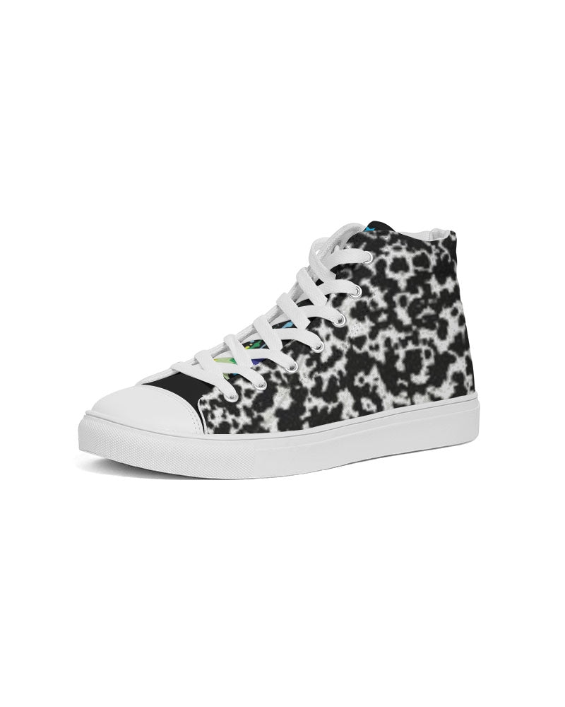 Black and Color Collab Men's Hightop Canvas Shoe