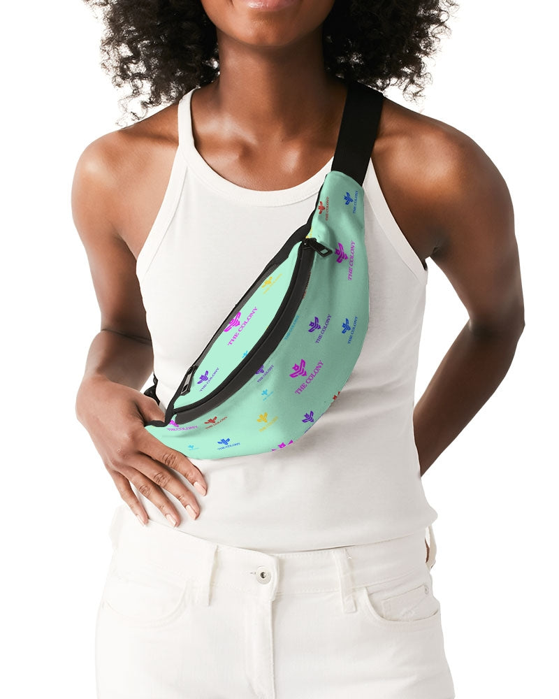 Mint Green Logo Crossbody Sling Bag