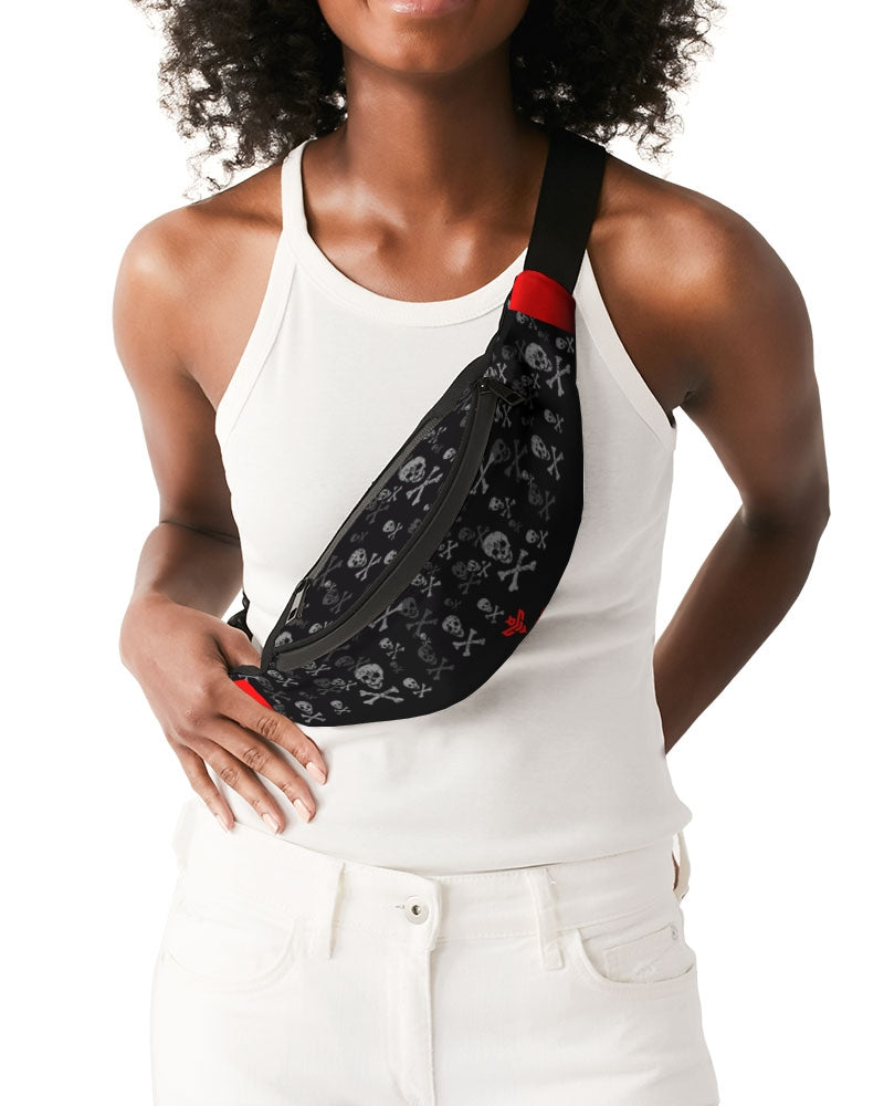 Skull Krusher's Red Redemption Crossbody Sling Bag