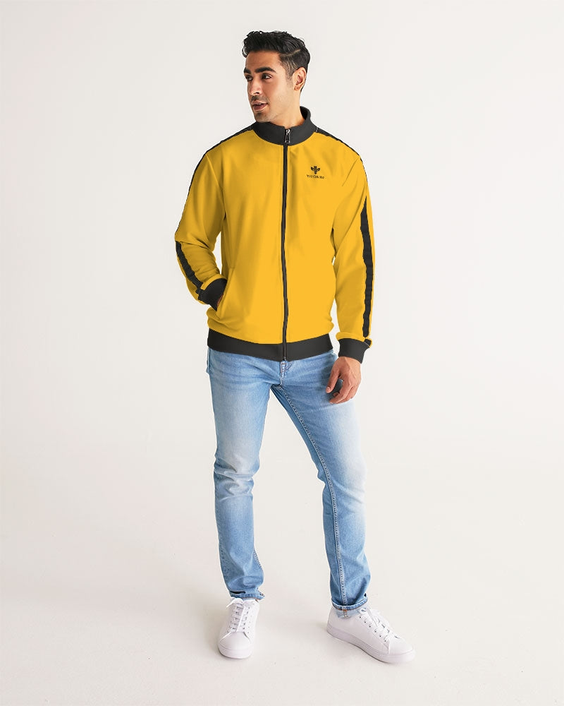 Kill Bill Vibes Men's Stripe-Sleeve Track Jacket
