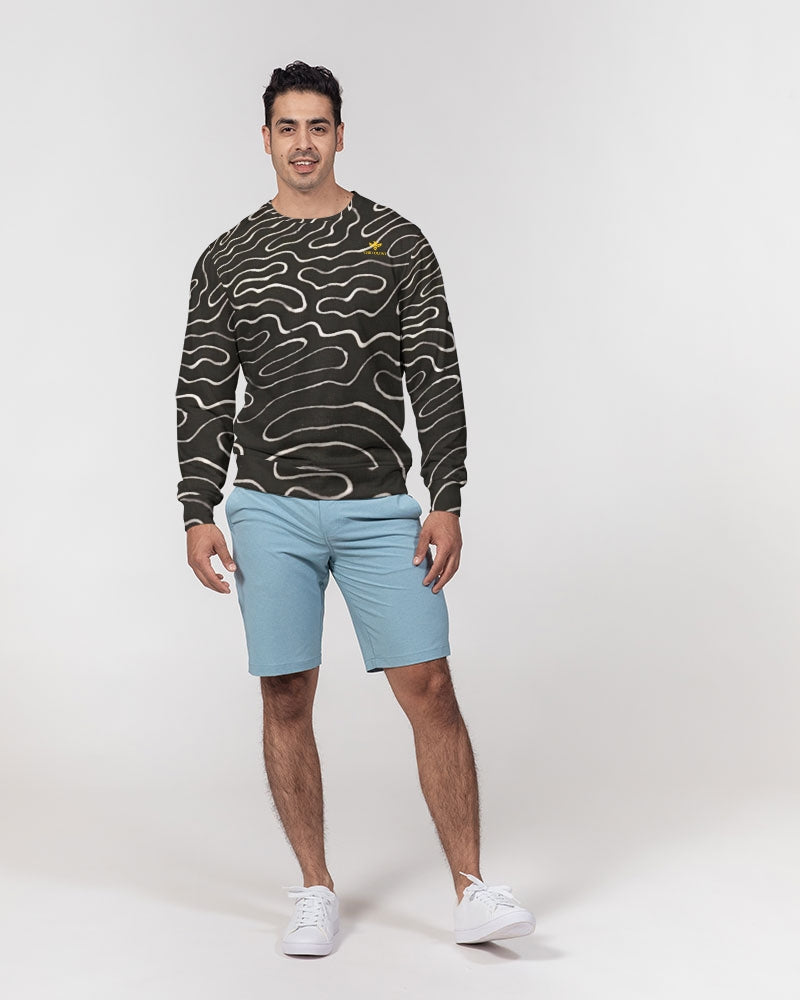 Maze Phaze Men's Classic French Terry Crewneck Pullover
