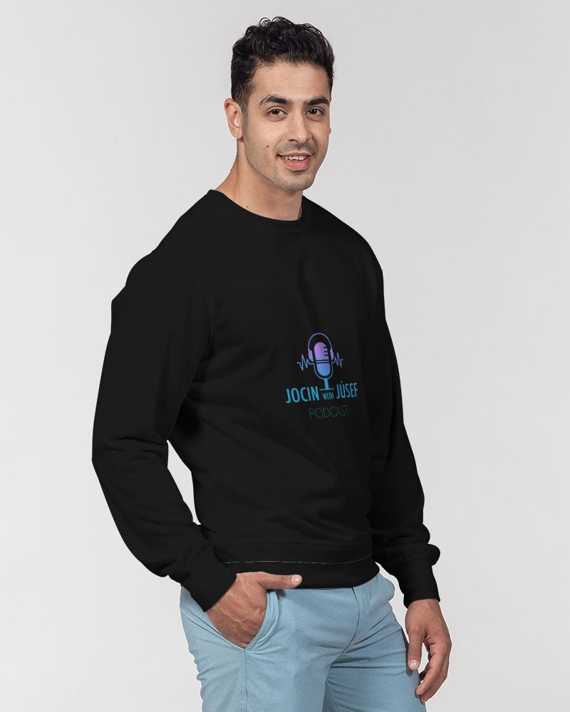 Jocin With Júsef Men's All-Over Print Classic French Terry Crewneck Pullover