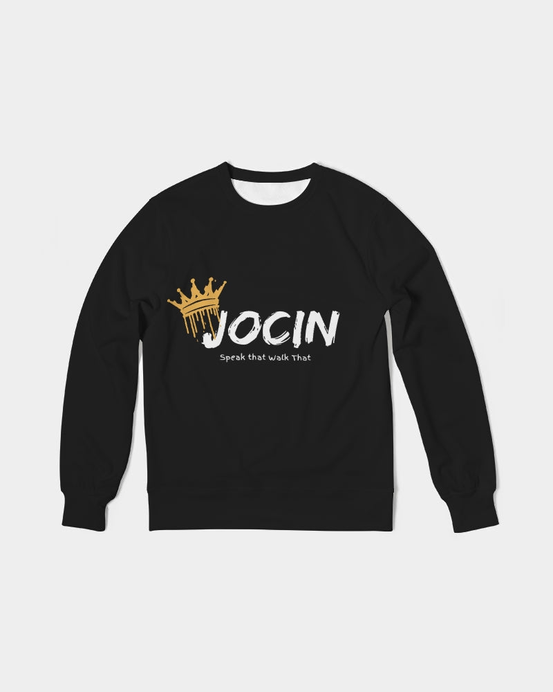 Jocin Men's All-Over Print Classic French Terry Crewneck Pullover