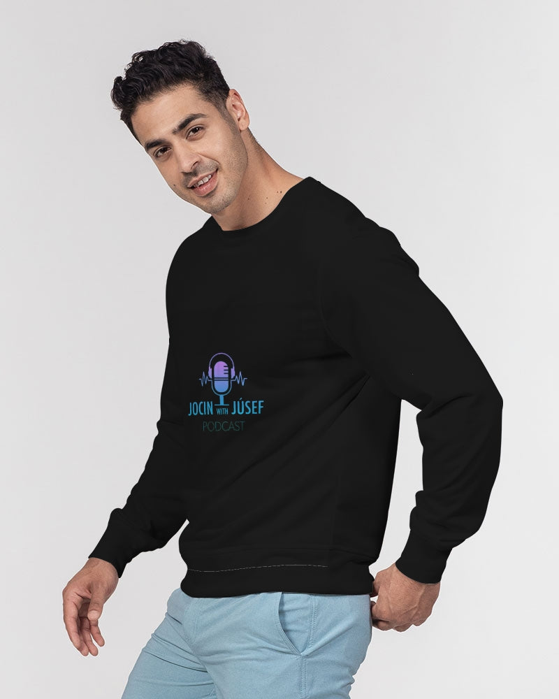 Jocin With Júsef Men's All-Over Print Classic French Terry Crewneck Pullover