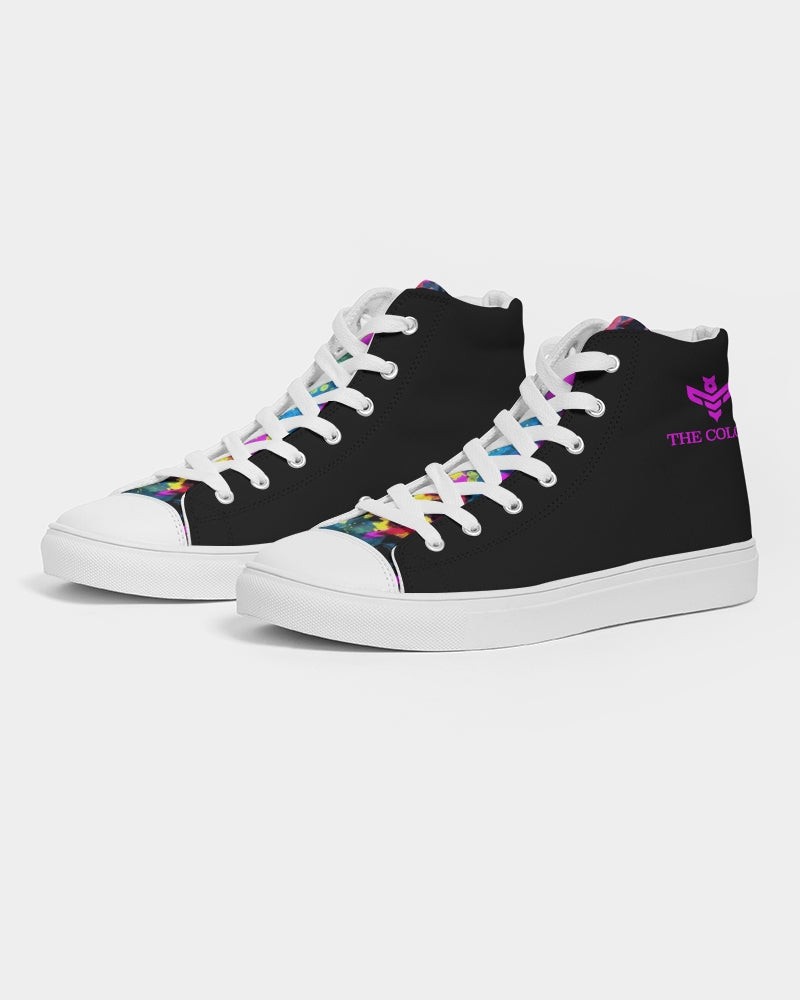 The Colony  Black Graffiti Women's Hightop Canvas Shoe