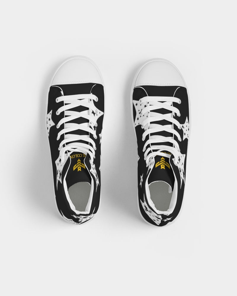 Night Skies Men's Hightop Canvas Shoe