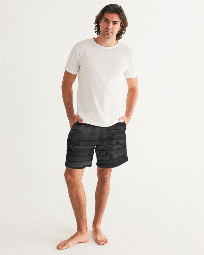 The Colony wood pattern Men's Swim Trunk