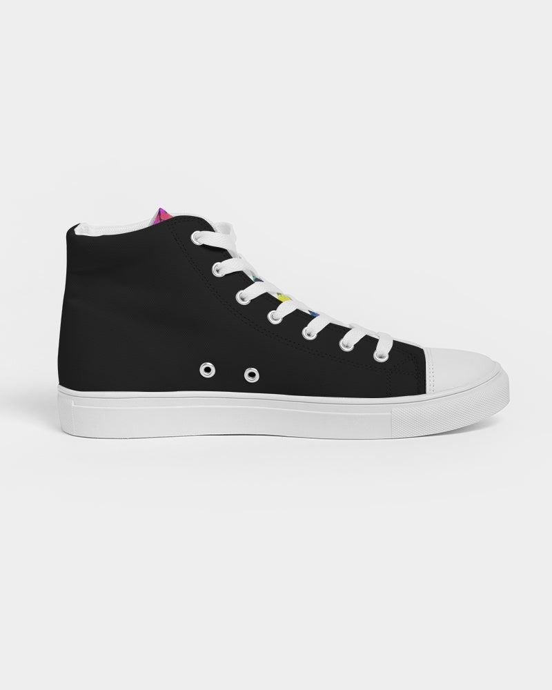 The Colony  Black Graffiti Women's Hightop Canvas Shoe