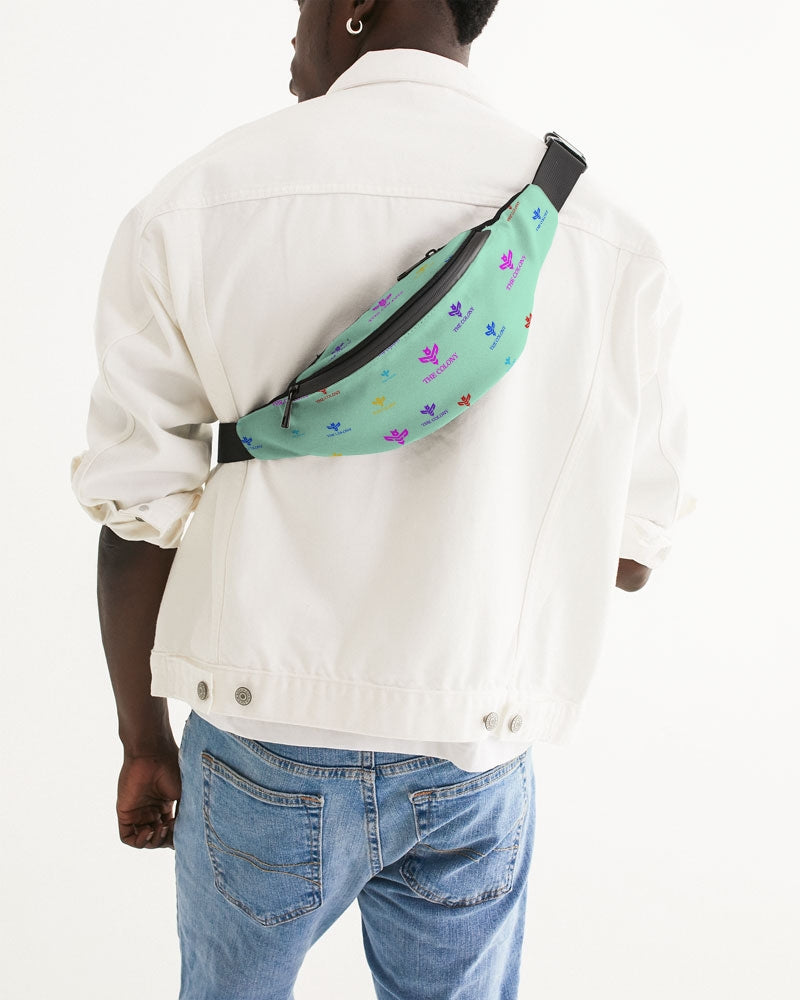 Mint Green Logo Crossbody Sling Bag