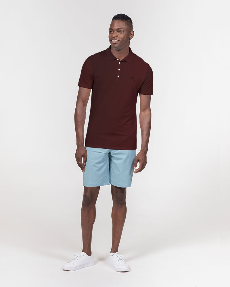Red and Black Revenge Men's Slim Fit Short Sleeve Polo