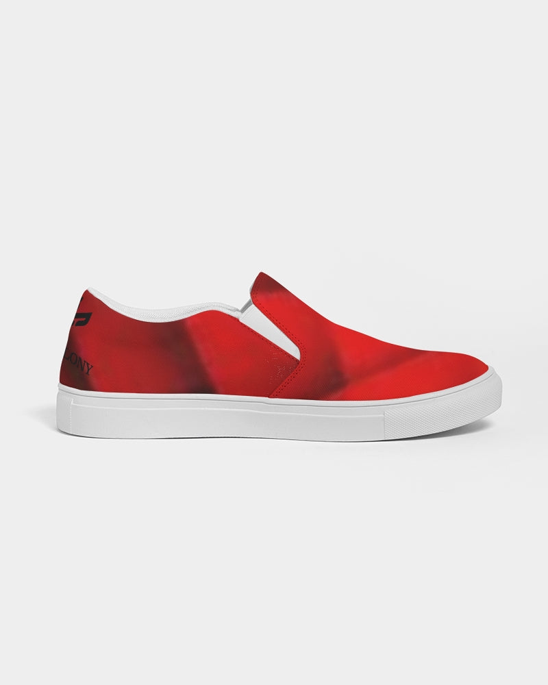 Red "I" Men's Slip-On Canvas Shoe