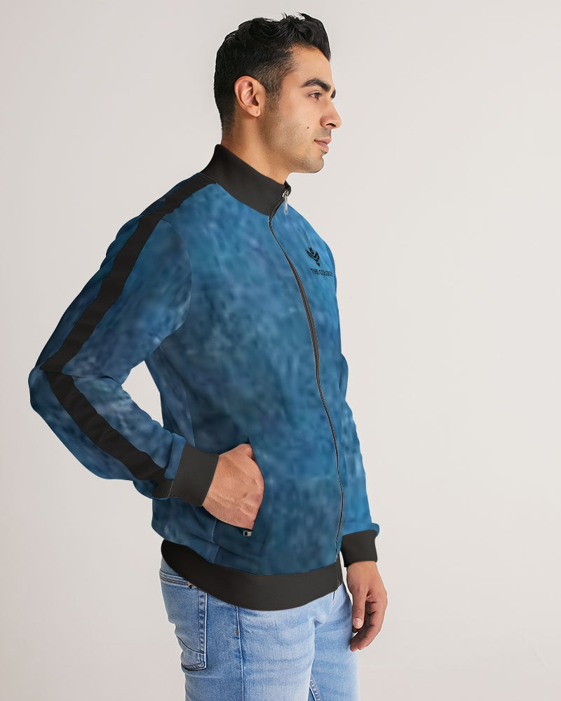 Waves of Life Men's Stripe-Sleeve Track Jacket