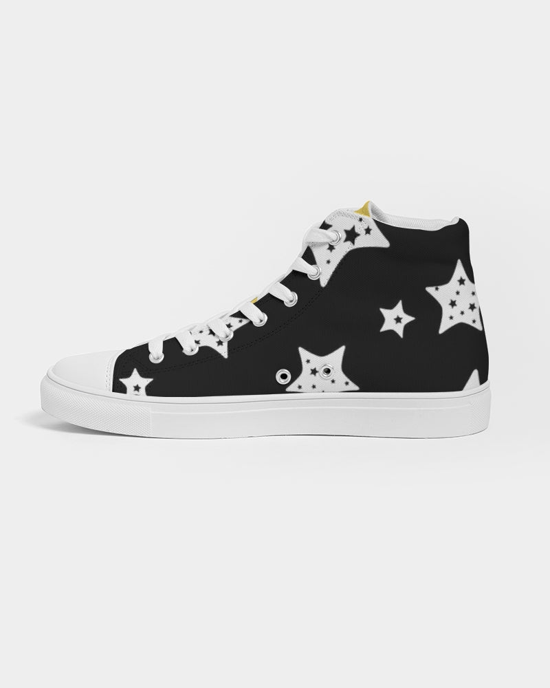 Night Skies Women's Hightop Canvas Shoe