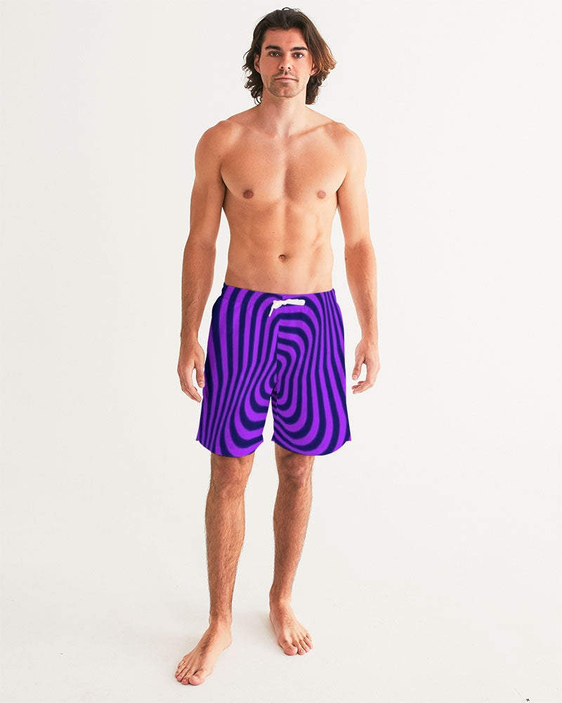 Purple Maze Men's Swim Trunk