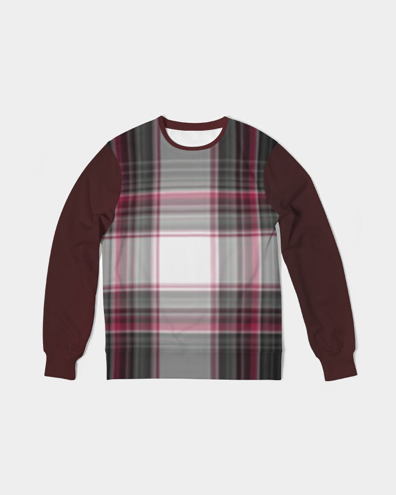 Plaid Men's Classic French Terry Crewneck Pullover