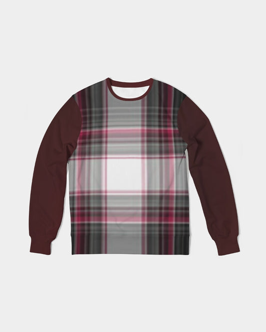Plaid Men's Classic French Terry Crewneck Pullover