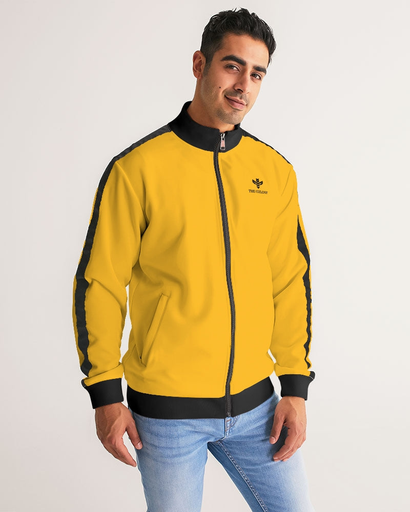 Kill Bill Vibes Men's Stripe-Sleeve Track Jacket