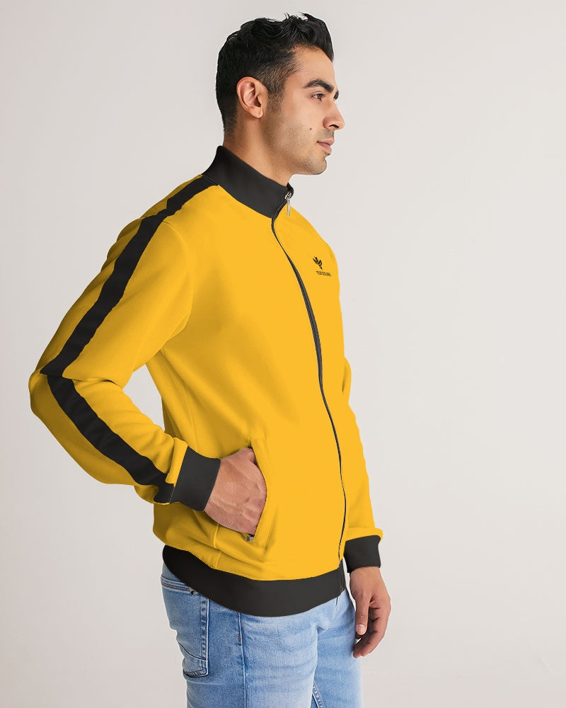 Kill Bill Vibes Men's Stripe-Sleeve Track Jacket