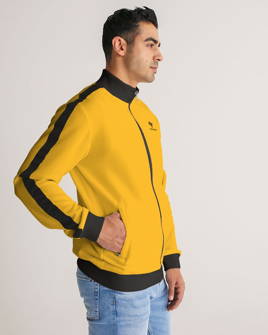 Kill Bill Vibes Men's Stripe-Sleeve Track Jacket