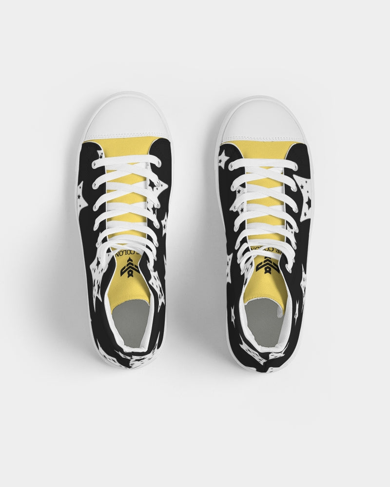 Night Skies Women's Hightop Canvas Shoe