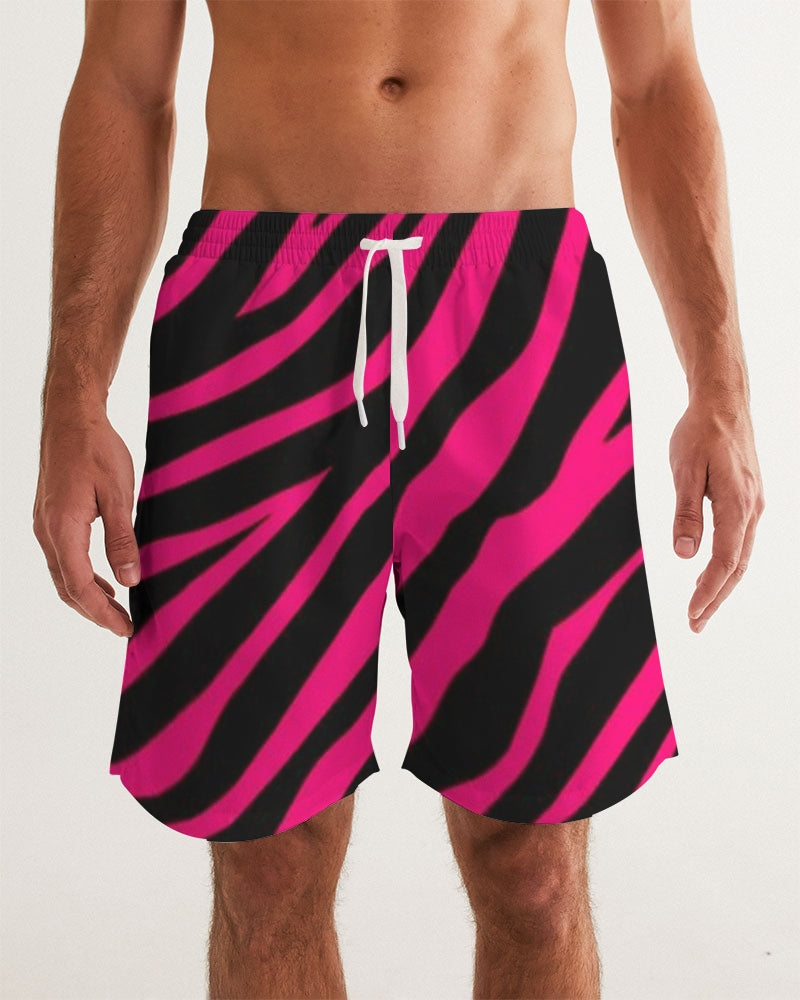 Hot Pink Pursuit Men's Swim Trunk
