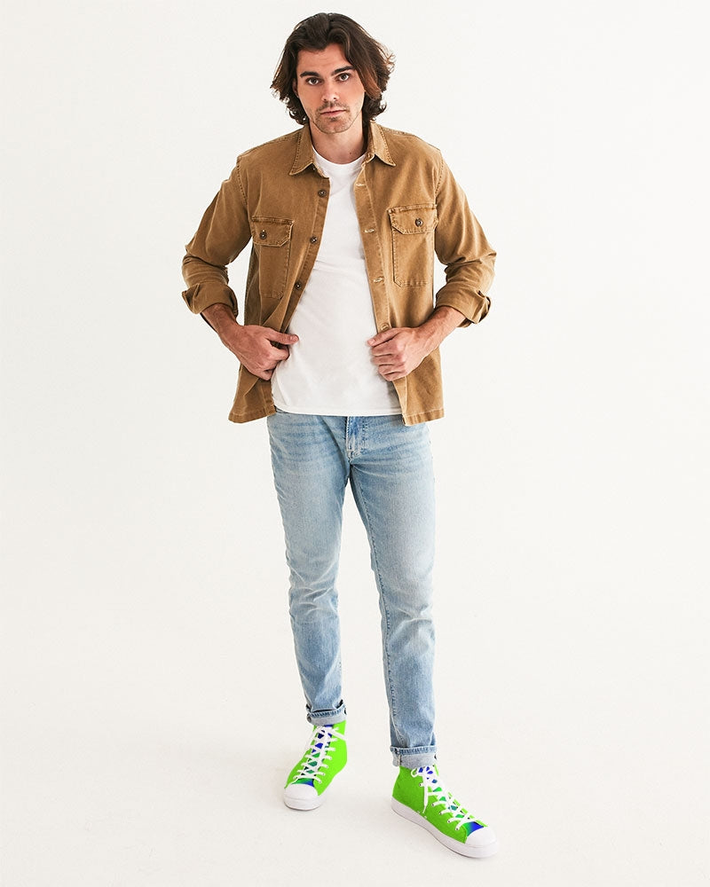 Lime Locos Men's Hightop Canvas Shoe