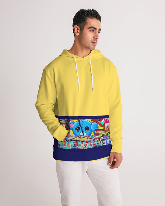 Blue Bear Yellow Men's Hoodie