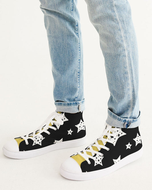 Midnight Stars Men's Hightop Canvas Shoe