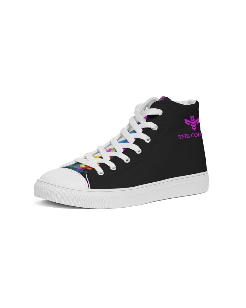 The Colony  Black Graffiti Women's Hightop Canvas Shoe