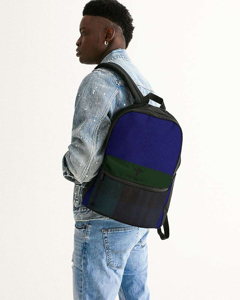 Plaid Power Small Canvas Backpack