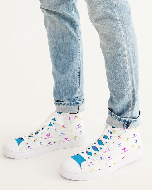 Logo Logic Men's Hightop Canvas Shoe