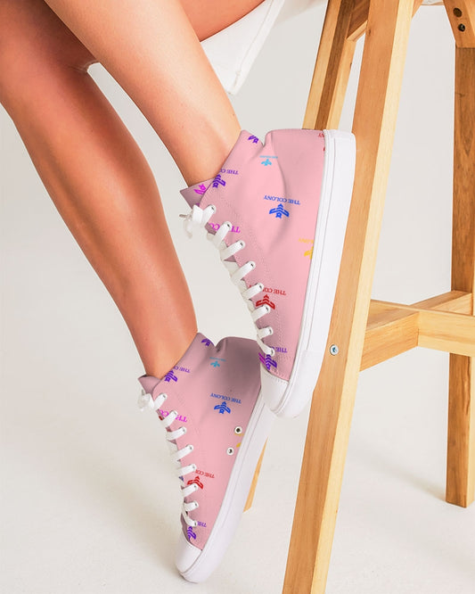 Pink Matter Women's Hightop Canvas Shoe