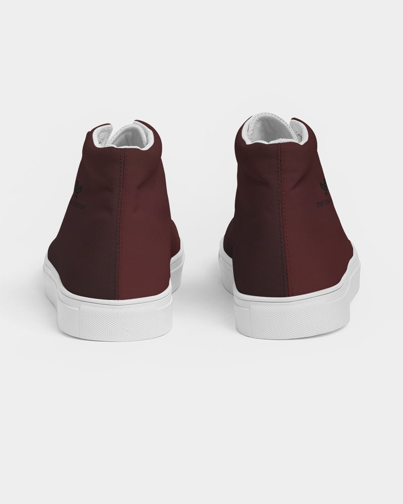 Plaid Men's Hightop Canvas Shoe