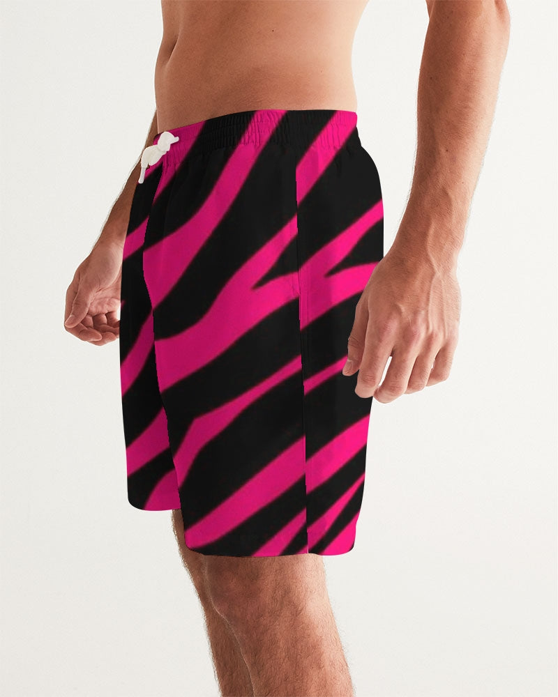Hot Pink Pursuit Men's Swim Trunk