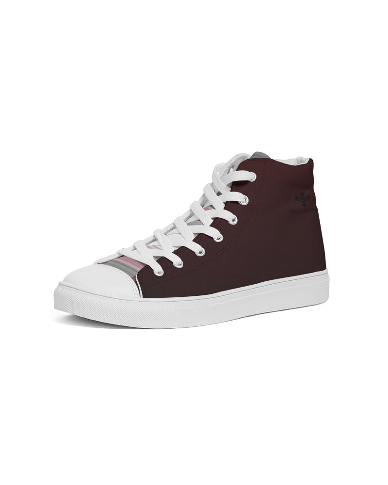 Plaid Men's Hightop Canvas Shoe