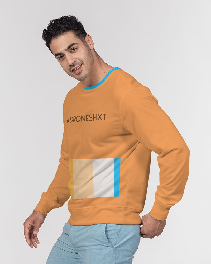 Pastel Orange Vibes Men's Classic French Terry Crewneck Pullover