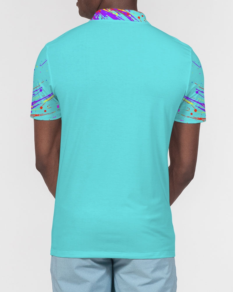 Painted Water Men's Slim Fit Short Sleeve Polo