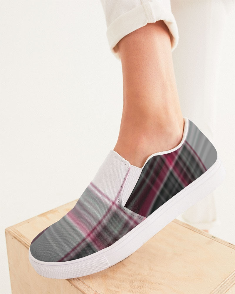 Plaid Women's Slip-On Canvas Shoe