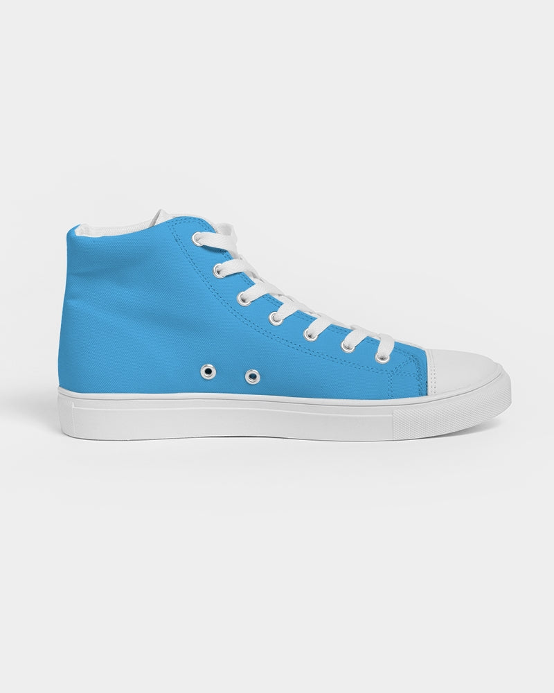 Oceans Blue Women's Hightop Canvas Shoe
