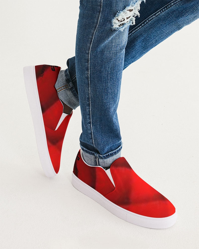 Red "I" Men's Slip-On Canvas Shoe