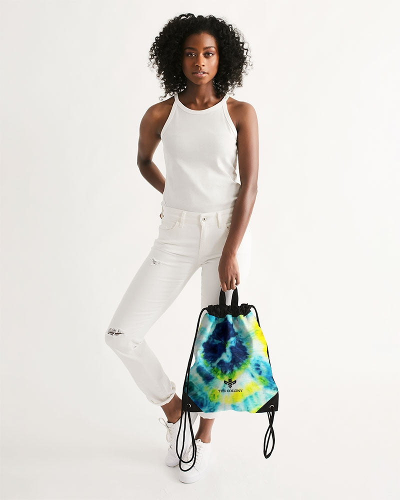 Sunlight in blueskies Canvas Drawstring Bag