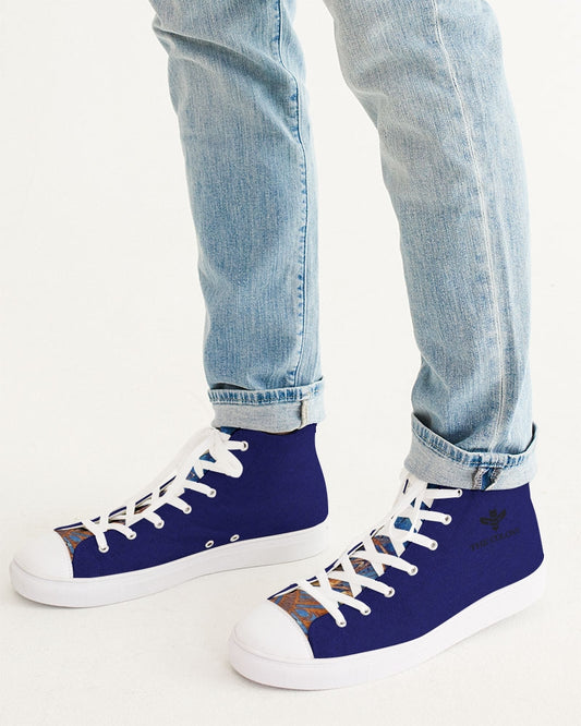 Blue Royalty Men's Hightop Canvas Shoe