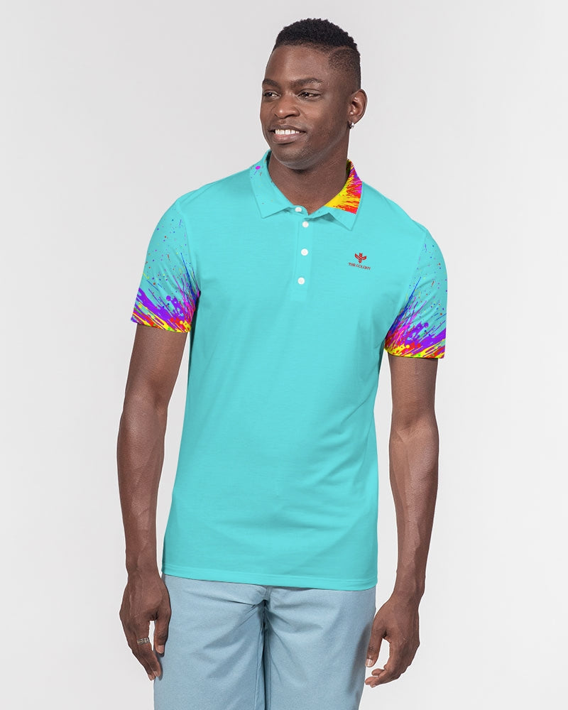 Painted Water Men's Slim Fit Short Sleeve Polo