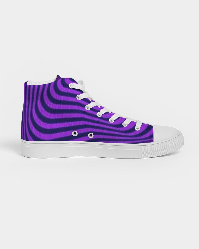 Purple Maze Men's Hightop Canvas Shoe