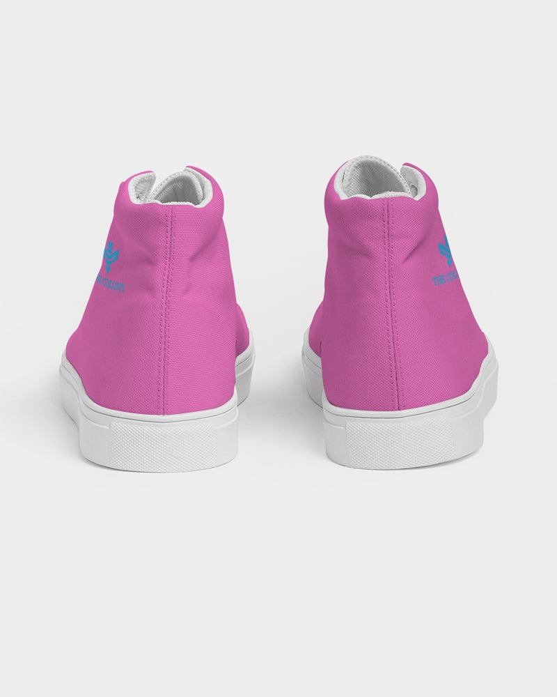Pink Panther princess Women's Hightop Canvas Shoe