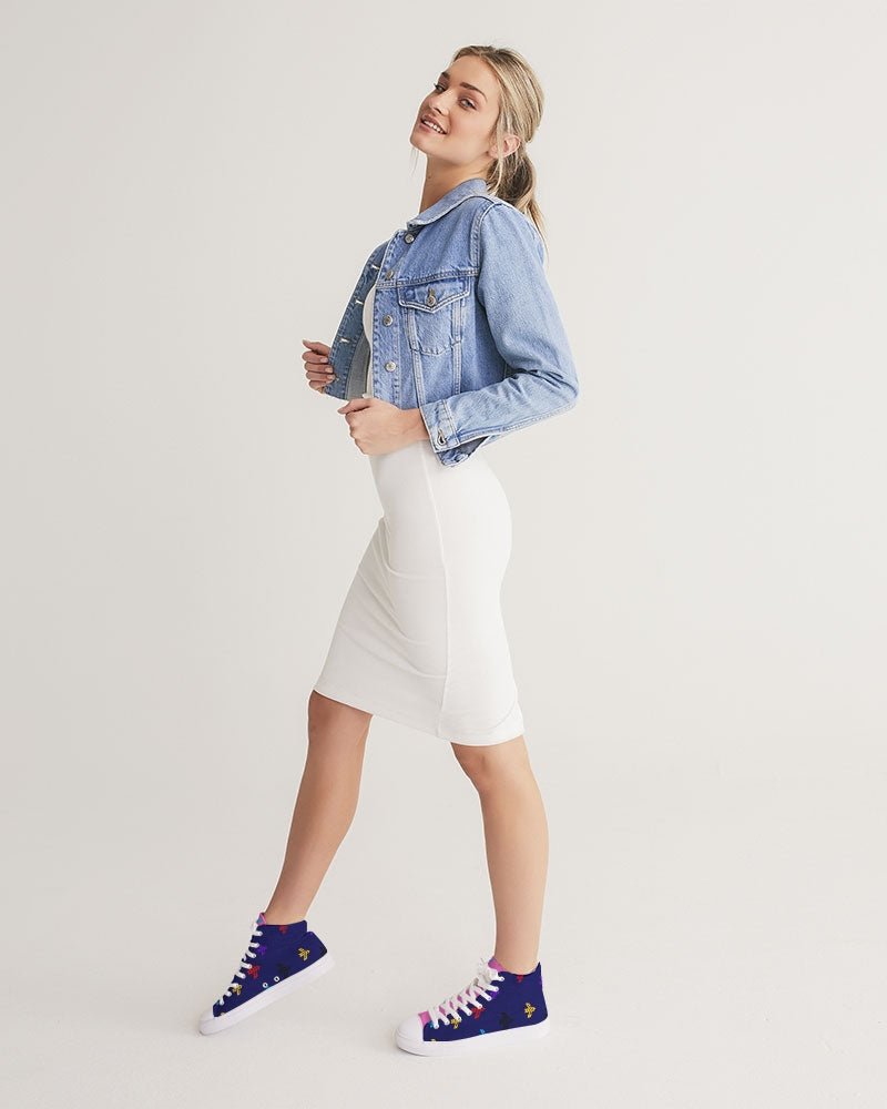 Blue K. Motens Women's Hightop Canvas Shoe