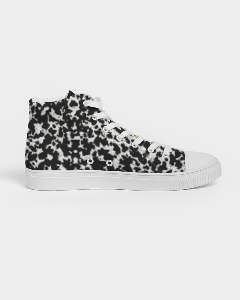 Black and Color Collab Men's Hightop Canvas Shoe