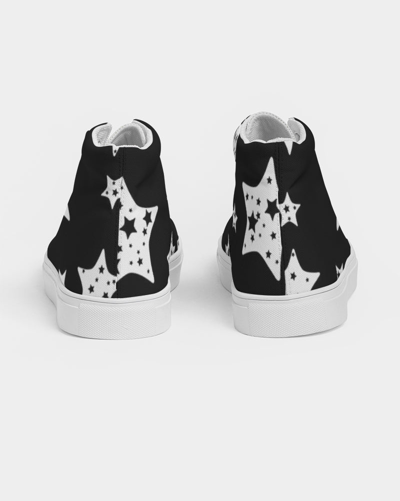 Night Skies Men's Hightop Canvas Shoe
